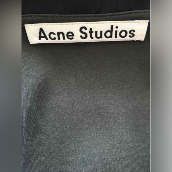 ACNE STUDIOS 🆕 Luxury Bow 💯 Silk Blouse/Mini Dress. Euro Size 34. MSRP:$840 🔥 - Picture 7 of 8